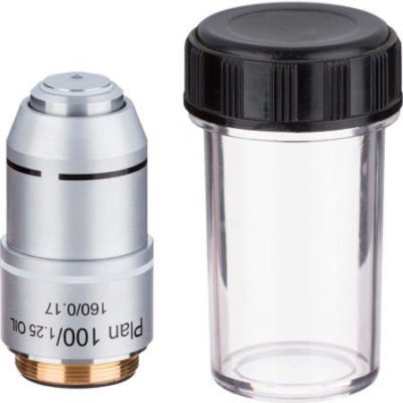 UNITED SCOPE LLC. AmScope PA100X 100X Plan Achromatic Microscope Objective Lens PA100x